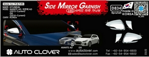 Hyundai Elantra AD / I30 хромированные накладки на зеркала partID:3872gt - Автоаксессуары и тюнинг
