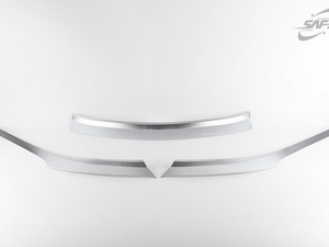 Мухобойка (дефлектор капота) хром Hyundai Santa Fe DM (2012-2015.) / Hyundai Grand Santa Fe 2013-2015 partID:2908qi - Автоаксессуары и тюнинг