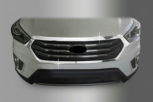 Autoclover C887 Hyundai Creta хромированная оконтовка на решетку радиатора 2шт partID:3698qw - Автоаксессуары и тюнинг
