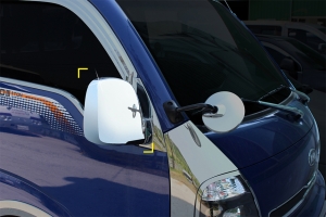 Хром накладка на зеркала Kia Bongo 3 (автоматические зеркала) - Автоаксессуары и тюнинг