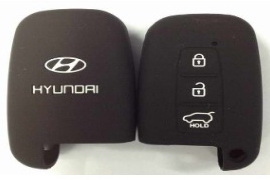 Чехол для брелока сигнализации Hyundai ix35 силиконовый черный