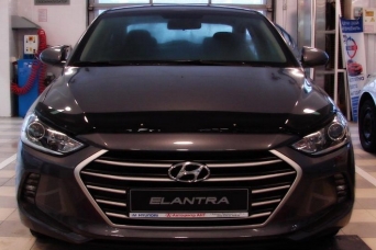 Дефлектор капота Hyundai Elantra AD sim