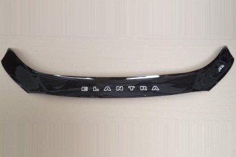 Дефлектор капота Hyundai Elantra AD vip длинный
