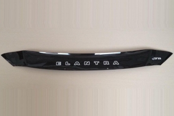 Дефлектор капота Hyundai Elantra AD vip короткий