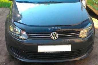 Дефлектор капота VW Polo V 2009-2015 vip