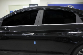 Дефлекторы боковых окон Hyundai Sonata LF 6 частей autoclover