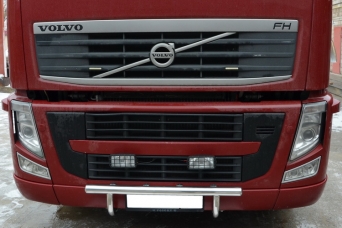 Дуга для установки фар Volvo FH12 2001-2013 нижняя короткая нержавеющая сталь