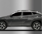 Hyundai Tucson 2021-24 хромированные ветровики 6 частей