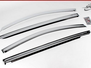 Дефлекторы на окна хромированные Kia Sportage SL  2010 по 2016 - Автоаксессуары и тюнинг