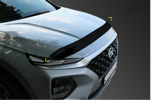 Hyundai Santa fe 4 2018 - 2020 дефлектор капота пластик - Автоаксессуары и тюнинг