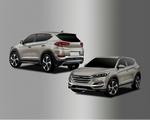 Hyundai Tucson 2016 2017 накладки из 4 частей для переднего и заднего бампера partID:4903qw