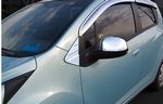 Накладки на  зеркала и уголки  хромированные Chevrolet Spark 2010 по н.в.
