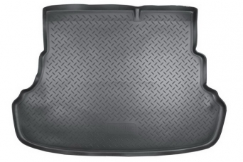 Коврик в багажник Hyundai Solaris I седан со складывающимися спинками задних сидений полиуретановый