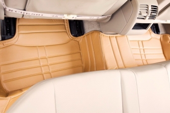 Коврики в салон Audi Q5 экокожа lux 3D песочные