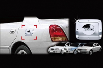 Накладка на лючок бензобака Hyundai Elantra XD хромированная autoclover