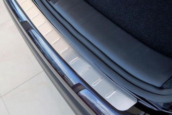 Накладка на задний бампер VW Jetta VI 2014-2018 матовая прямая