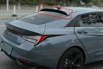 Спойлер заднего стекла Hyundai Elantra CN7 черный лак