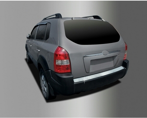 Hyundai Tucson 2004 - 2009 хромированная накладка на задний бампер partID:1533qw - Автоаксессуары и тюнинг