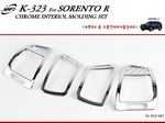 Хромированные накладки для салона на торпеду Kia Sorento 2009 2010 2011 2012 partID:2056qw