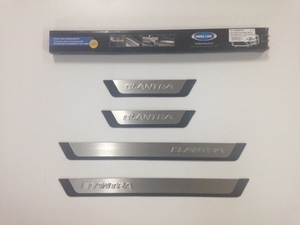 Накладки на дверные пороги Hyundai Elantra MD 2011 по н.в. partID:814qe - Автоаксессуары и тюнинг