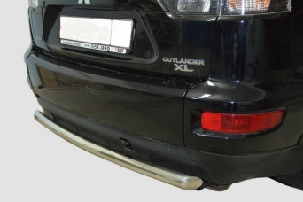 Защита заднего бампера Mitsubishi Outlander XL 2010-2012