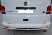 Защита заднего бампера VW Transporter T5 2003-2009 С загибами Диаметр 60 мм