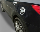 Хромированная накладка на лючок бака Hyundai Grand Santa fe / Santa fe partID:2917gt
