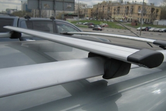 Багажник DongFeng AX7 на рейлинги Крепыш дуги аэро-крыло