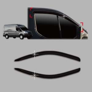 Черные дефлекторы 4 части Ford TRANSIT 2013 - - Автоаксессуары и тюнинг
