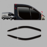 Черные дефлекторы 4 части Ford TRANSIT 2013 -