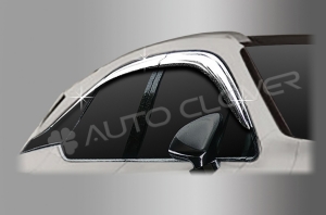 Хромированные дефлекторы из 6 частей с продолжением на форточки Lexus RX 2015 - Автоаксессуары и тюнинг