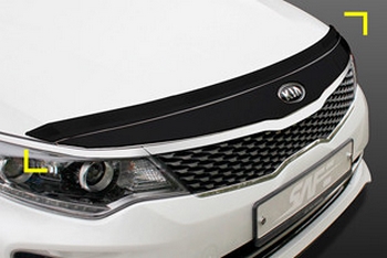 Дефлектор на капот акриловый Kyoungdong - KIA Optima II 2016-2020 - Автоаксессуары и тюнинг