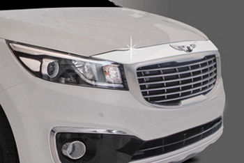 Дефлектор на капот хромированный Autoclover - KIA Carnival III 2014-2020 - Автоаксессуары и тюнинг
