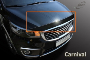 Дефлектор на капот Kia Carnival 2014-21  - Автоаксессуары и тюнинг