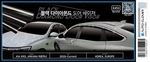 Дефлекторы на окна черные с хромированным молдингом (6 элементов) Autoclover - Renault Arkana 2019-2025
