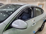 Дефлекторы на окна черные с хромированным молдингом (6 элементов) Autoclover - Renault Arkana 2019-2025