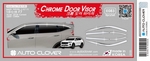 Дефлекторы на окна хромированные (6 элементов) Autoclover - Haval F7 I 2019-2024