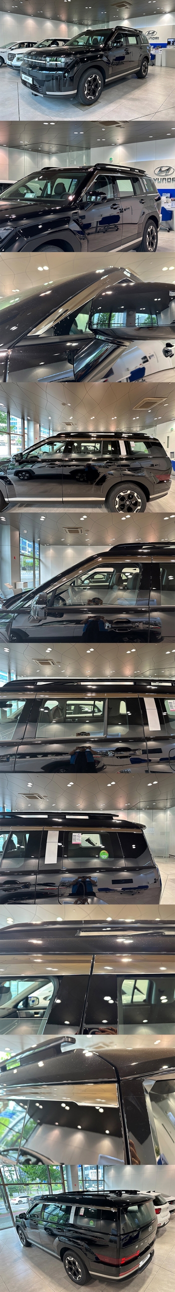 Дефлекторы на окна хромированные (6 элементов) Autoclover - Hyundai Santa Fe V 2024-2025 E139