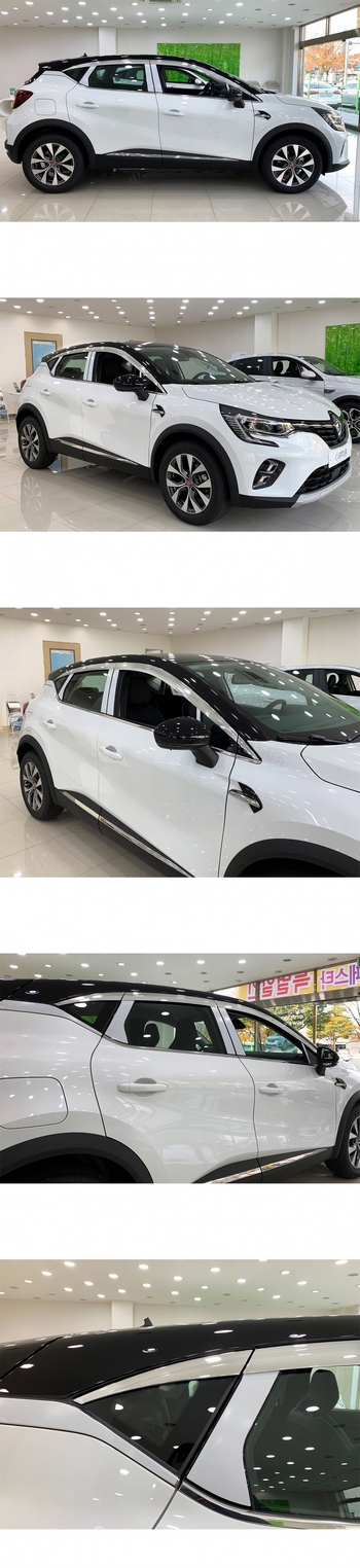Дефлекторы на окна хромированные (6 элементов) Autoclover - Renault Kaptur 2016-2025 E035