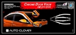 Дефлекторы на окна хромированные (8 элементов) Autoclover - Hyundai Solaris II 2017-2025