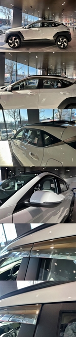 Дефлекторы на окна хромированные Autoclover (6 элементов) - KIA Kona II 2023-2025