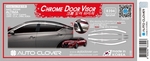 Дефлекторы на окна хромированные Autoclover (6 элементов) - Nissan Altima 2019-2025