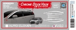 Дефлекторы на окна хромированные Autoclover (8 элементов) - Toyota Sienna III 2010-2020
