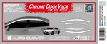 Дефлекторы на окна хромированные Autoclover - Toyota Corolla 2019-2025