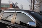 Дефлекторы на окна хромированные Autoclover - KIA Carnival II 2006-2014