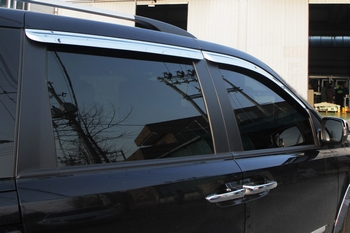 Дефлекторы на окна хромированные Autoclover - KIA Carnival II 2006-2014 A440