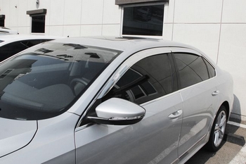 Дефлекторы на окна хромированные Autoclover - Volkswagen Passat B7 2010-2015 C558