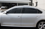 Дефлекторы на окна хромированные Autoclover - Volkswagen Passat B7 2010-2015