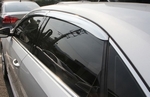 Дефлекторы на окна хромированные Autoclover - Volkswagen Passat B7 2010-2015