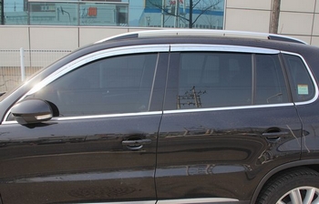 Дефлекторы на окна хромированные Autoclover - Volkswagen Tiguan I 2008-2016 C557